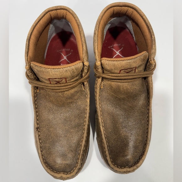 Twisted X Tan Leather Moccasins - Picture 7 of 11